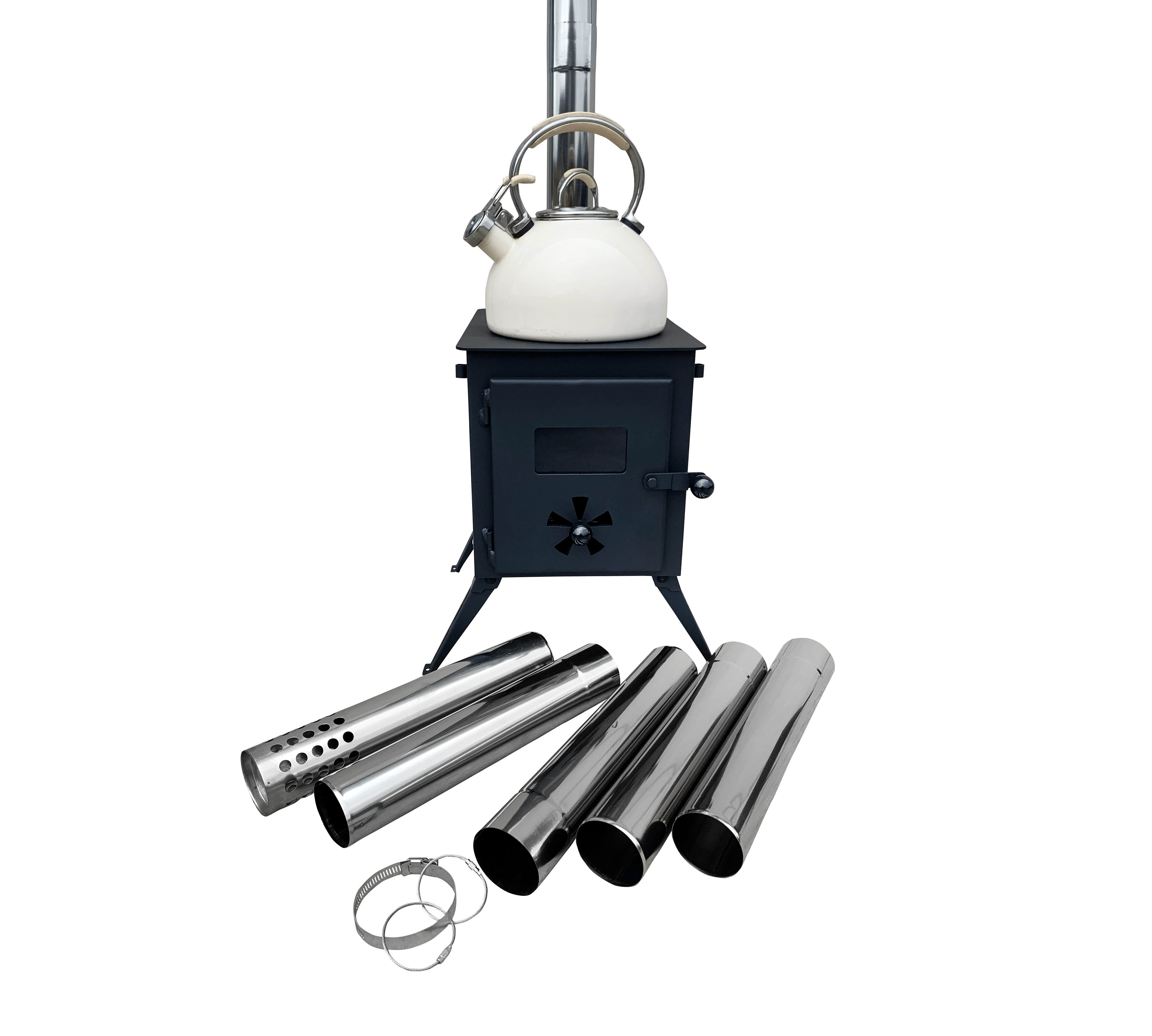 Outbacker portable top wood burning stove