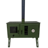 Outbacker® Firebox Range Oven Tent Stove & Complete 2.66m Flue Kit | 3.5kw 20.5kg