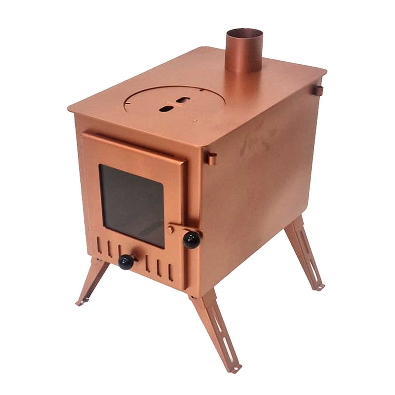 Outbacker® Firebox Vista Large Window Portable Tent Stove & Complete 2