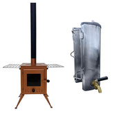 Outbacker® Firebox Vista Tragbarer Zeltofen mit großem Fenster | 3,5 kW 12 kg