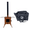 Outbacker® Firebox Vista Large Window Portable Tent Stove & Complete 2.68m Flue Kit | 3.5kw 12kg