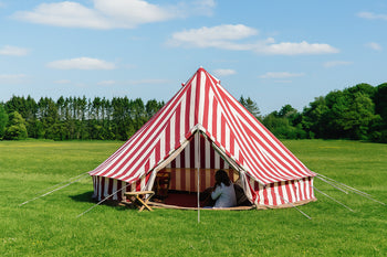 Tente cloche de 5 m 'Summer Fete' 285gsm 100% toile naturelle