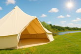 7.5m Bell Tent 285gsm 100% Natural Canvas | Twin Door