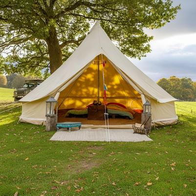 polycotton bell tent 5m Bell Tent 200gsm 'Superlite' High Grade Polycotton Canvas