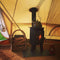 Outbacker® Hygge Oval Tent Stove | 4.5kw 18kg | Single Wall Flue Package