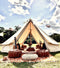 5m Bell Tent 285gsm 100% Natural Canvas | Twin Door