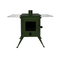 Outbacker® Firebox Vista Large Window Portable Tent Stove & Complete 2.68m Flue Kit | 3.5kw 12kg