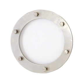 The metal ring shown here is not included & is once the perspex is fitted into the flashing kit's silver ring