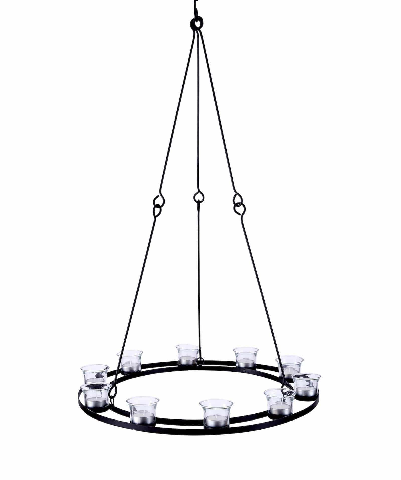 Tea Light Chandelier Single Tier Bell Tent Boutique