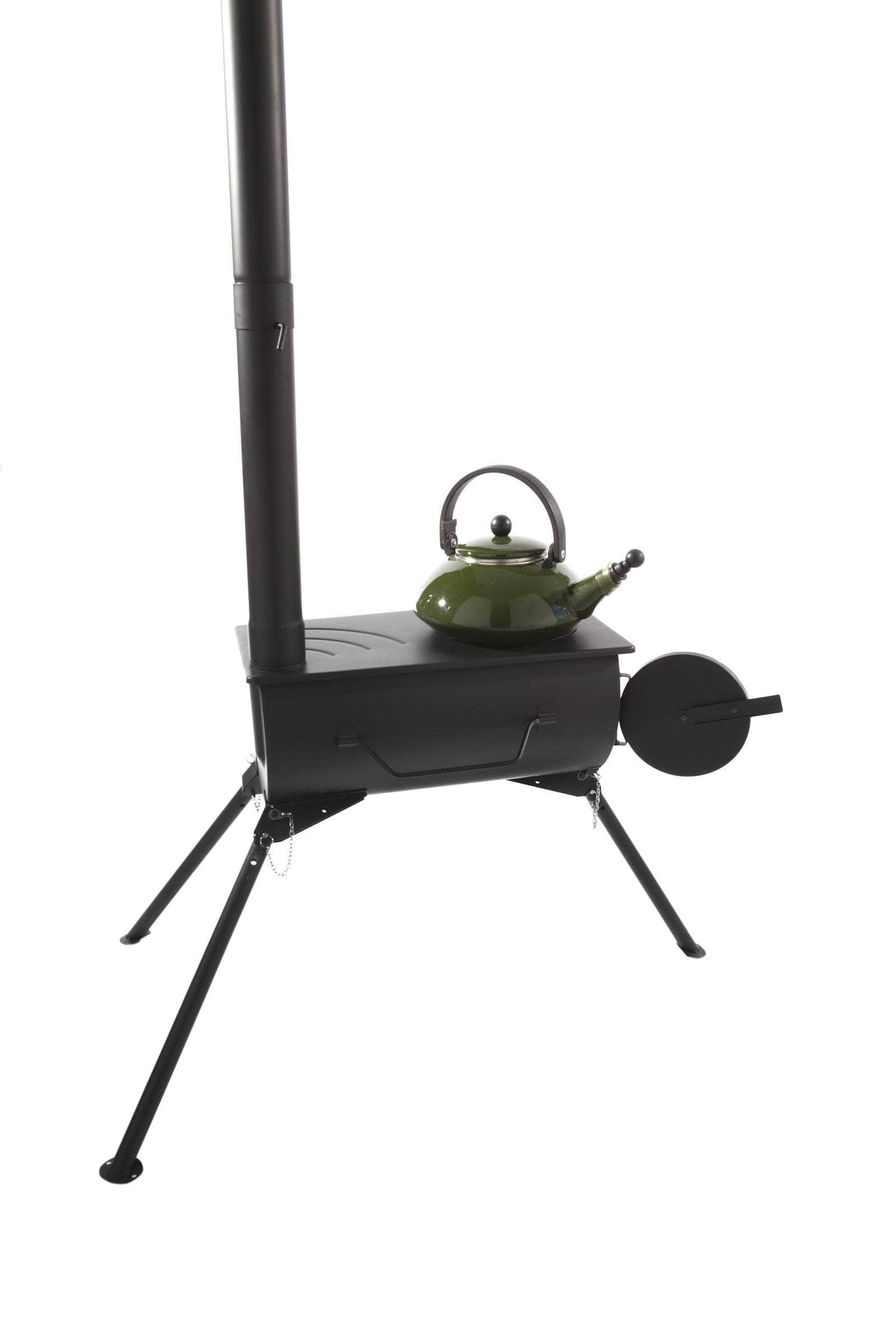 thumbnail image 2 of Portable Wood Burning Tent Stove - Folding Camping Stove With Chimney For Heating & Cooking 2 of 6