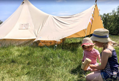 canvas holidays tents Large Canvas Awning – 2 pole