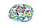 Embroidered Suzani Round Padded Floor Cushion.
