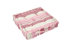Pink Striped Floor Cushion