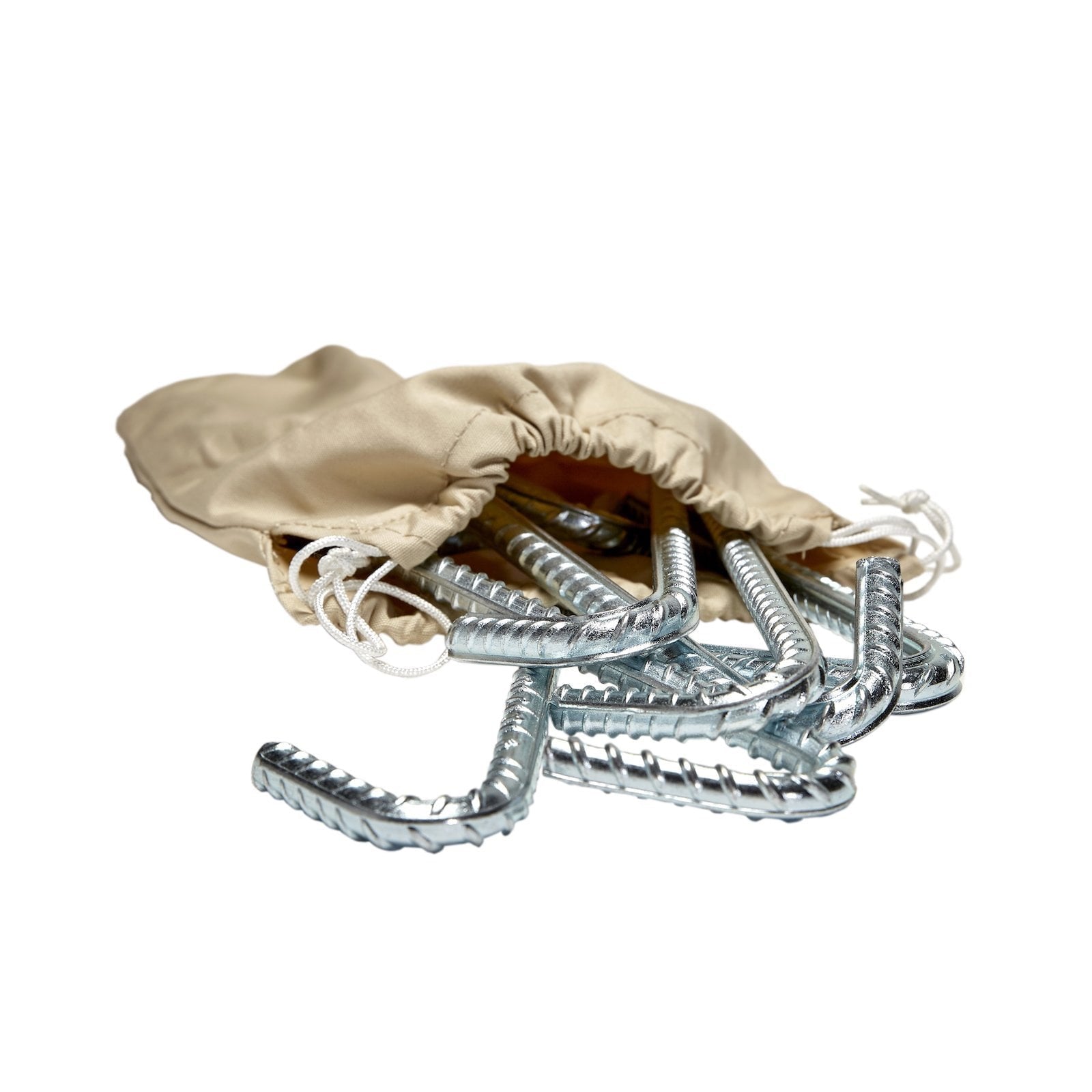 Ribbed Steel Tent Peg Set