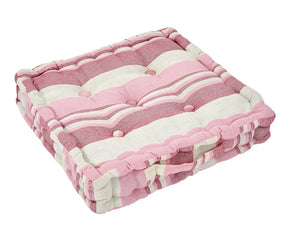 Pink Striped Floor Cushion