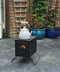 Outbacker® Firebox Portable Tent Stove & Complete 2.63m Flue Kit | 3.5kw 12kg