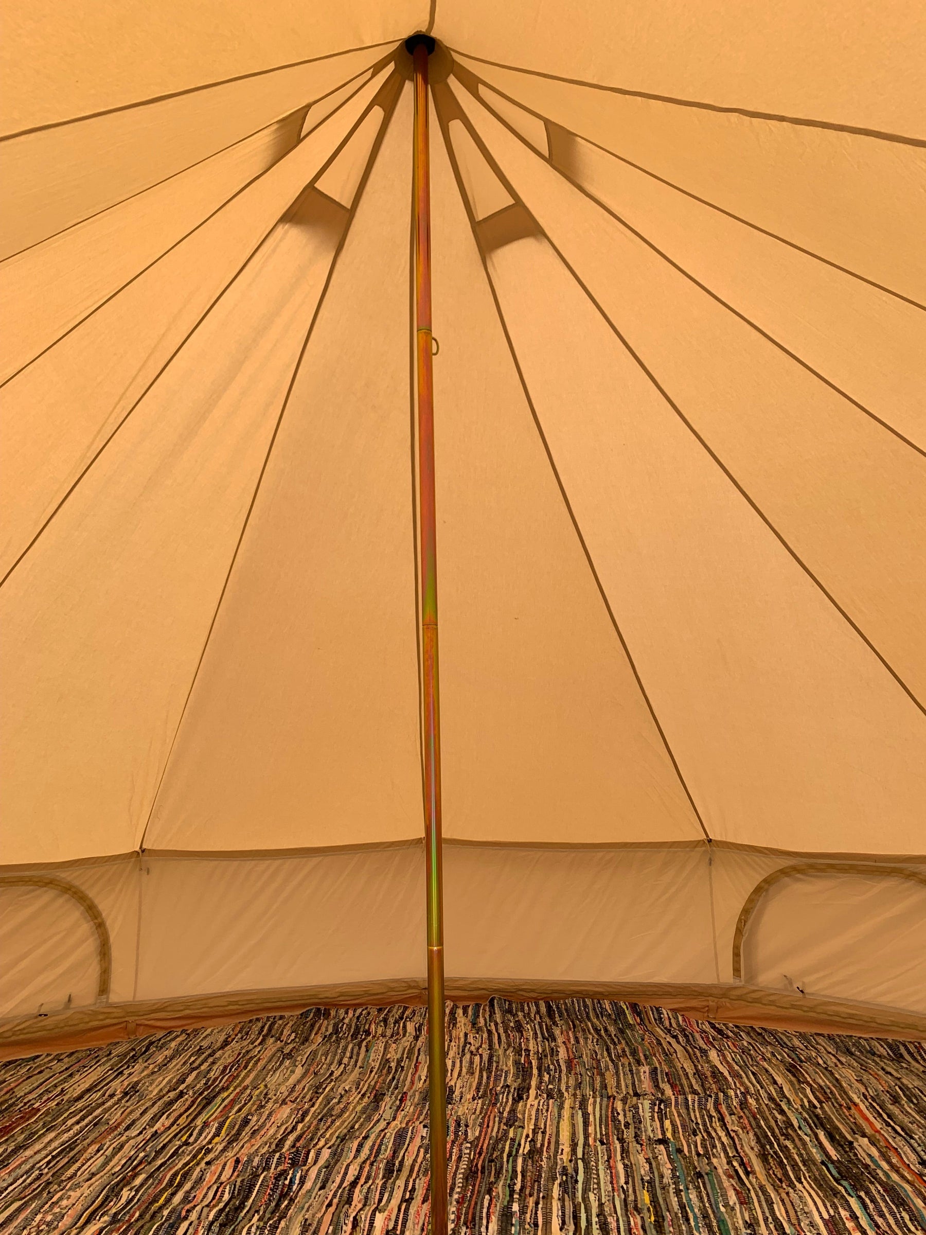 5M XL Wall Bell Tent with Stove Hole.