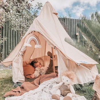 1.5m/4.9ft Kids Bell Tent 'BabyBelle' 200gsm Polycotton Canvas