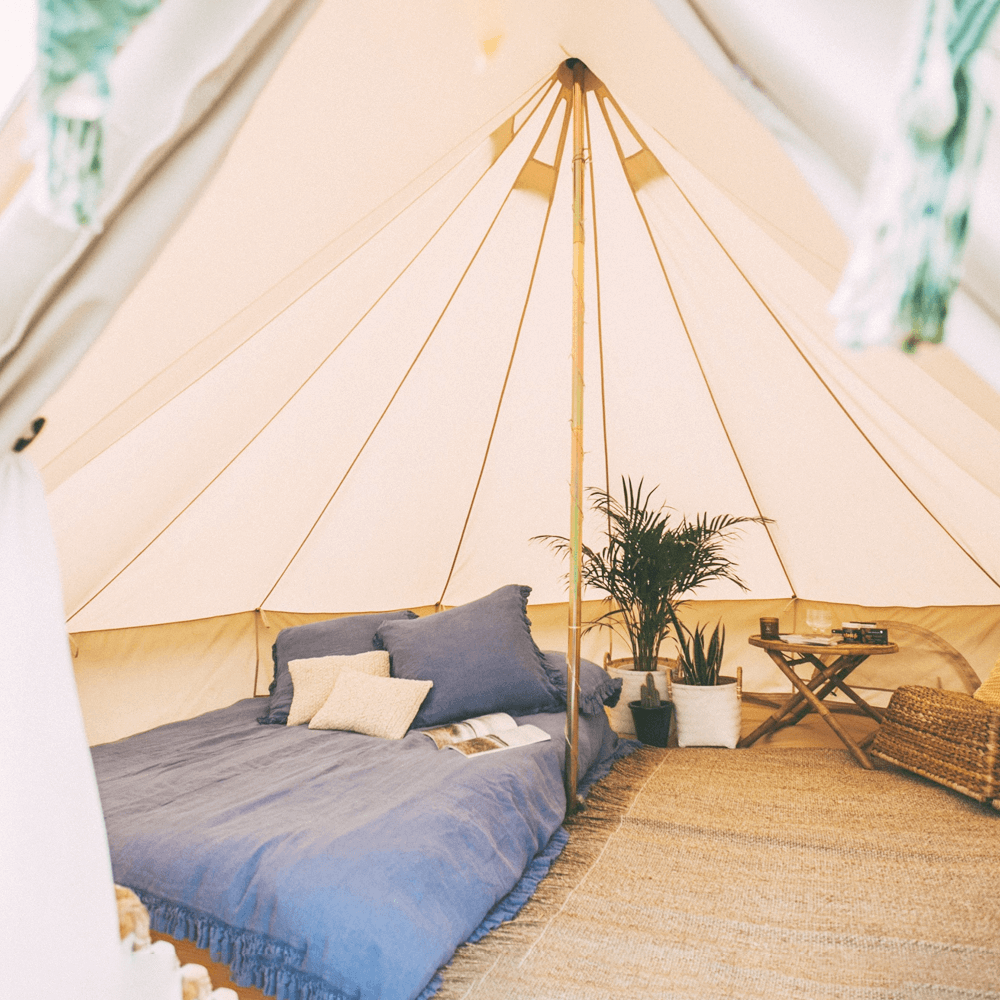 5M XL Wall Bell Tent with Stove Hole.