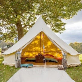 6M 360 gsm Fireproof Pro Bell Tent with Stove Hole